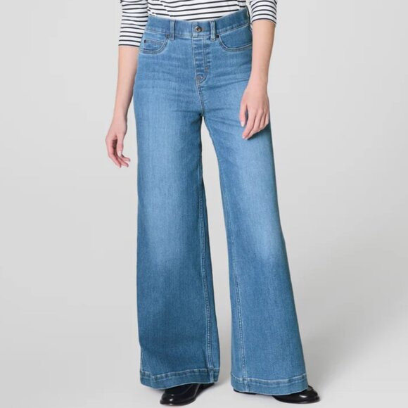 SPANX Shape Original EveryWear Wide Leg Jeans - Picture 1 of 9